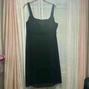 Formal Black Lined Dress EUC. Size 18W Item# 2F